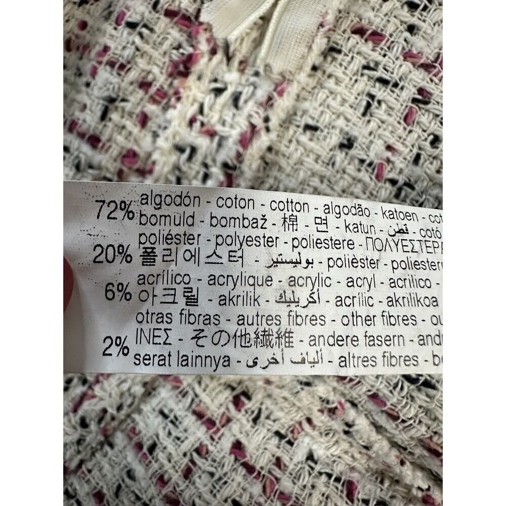 Zara Textured Weave Tweed Mini Dress sz Small - Picture 12 of 13